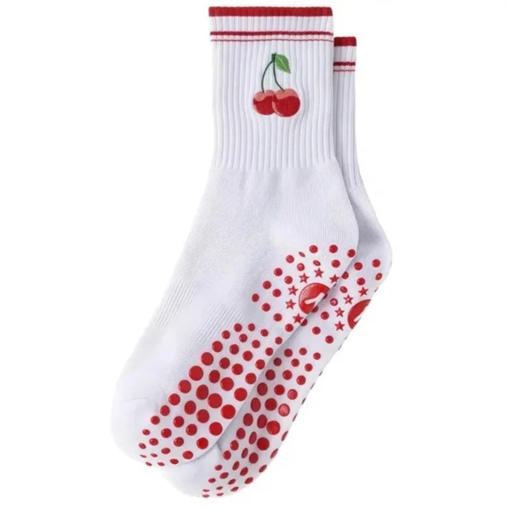 Cherries Pilates Socks - NEW